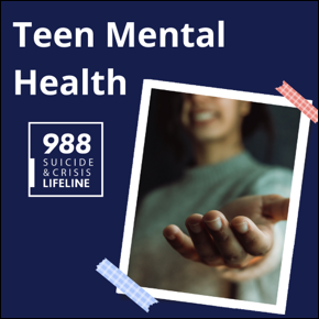 Photo of Teen Mental Health.  